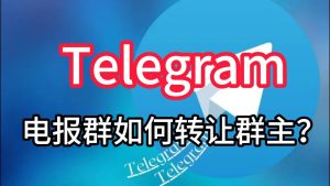 Telegram中文版群主可以转让